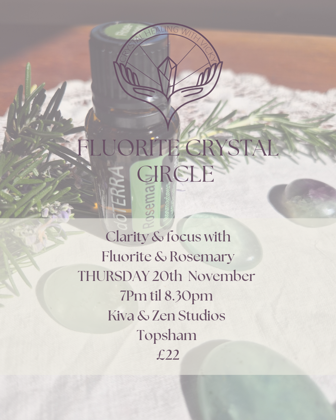 ROSEMARY and FLUORITE: A Clarity Duo For Transition, Focus & Emotional Ease